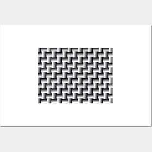 Silver Weave Pattern Posters and Art